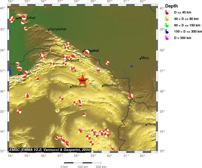 Regional moment Tensor