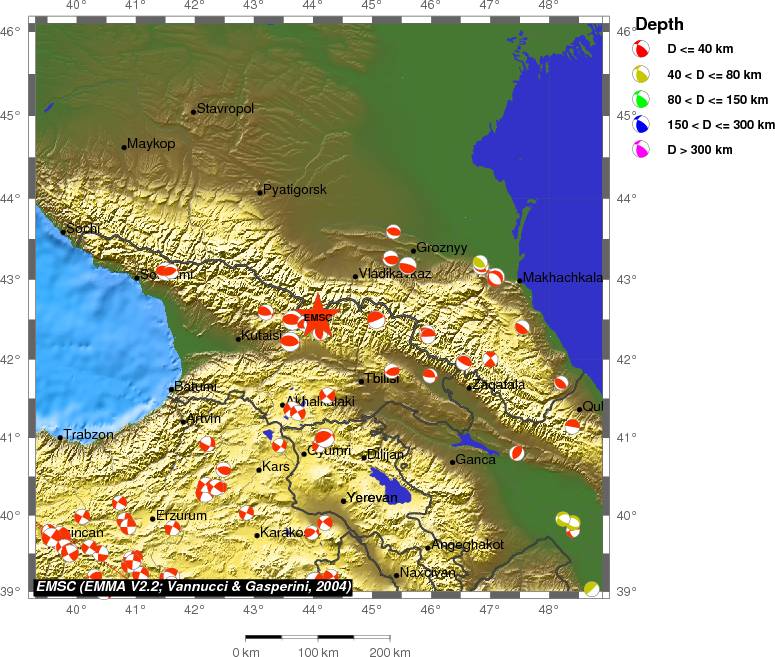 Regional moment Tensor