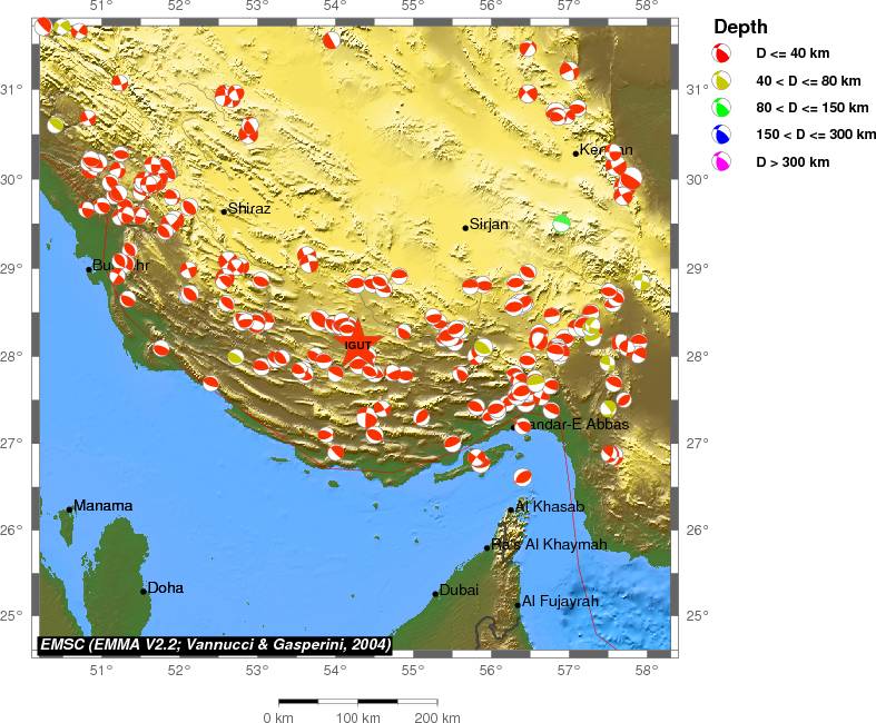 Regional moment Tensor