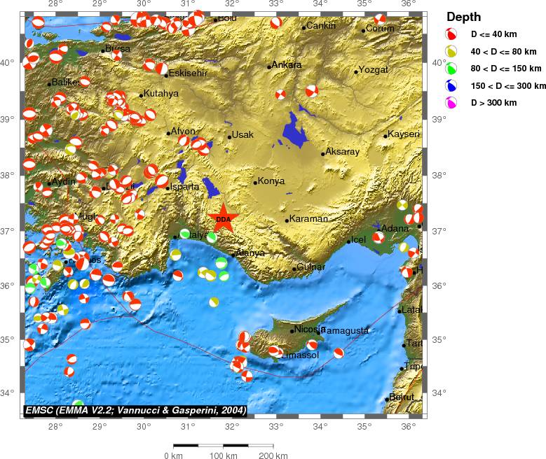 Regional moment Tensor
