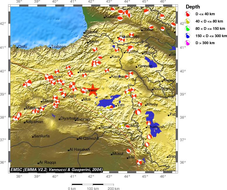 Regional moment Tensor