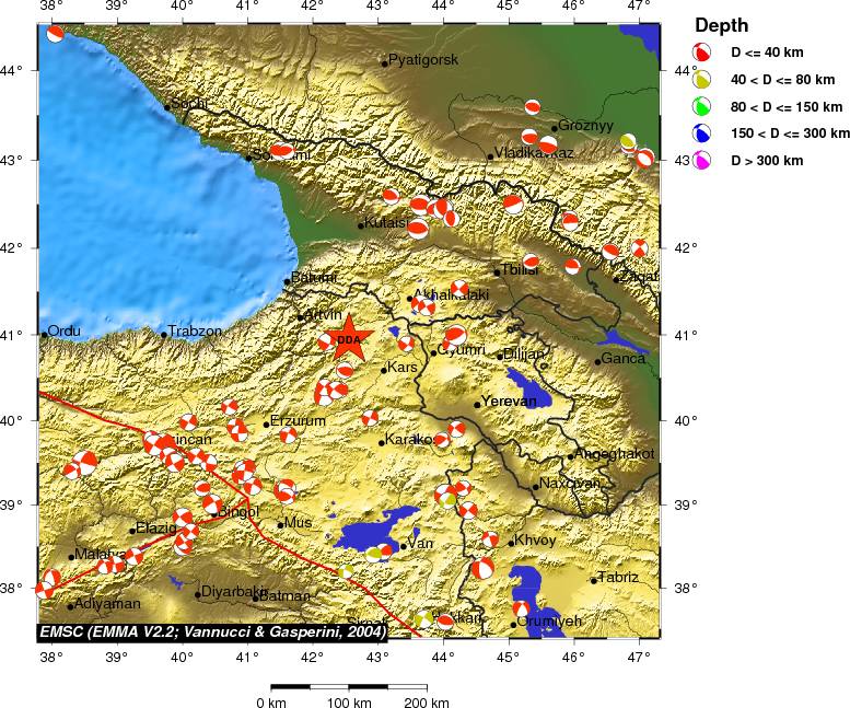 Regional moment Tensor