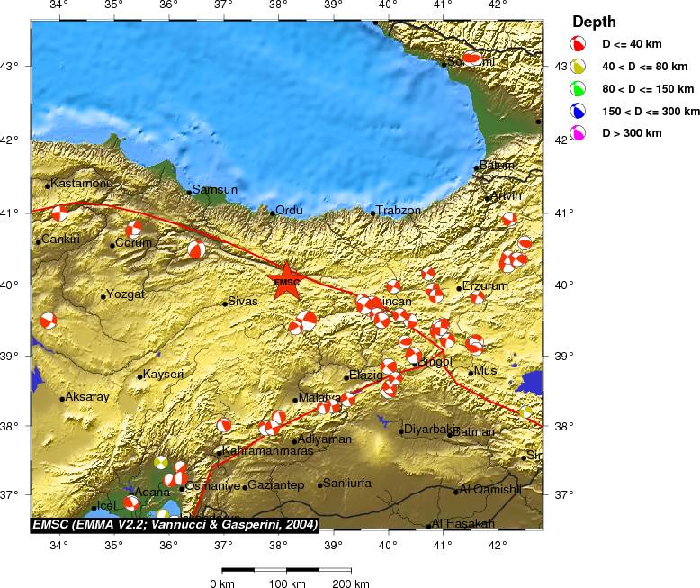 Regional moment Tensor