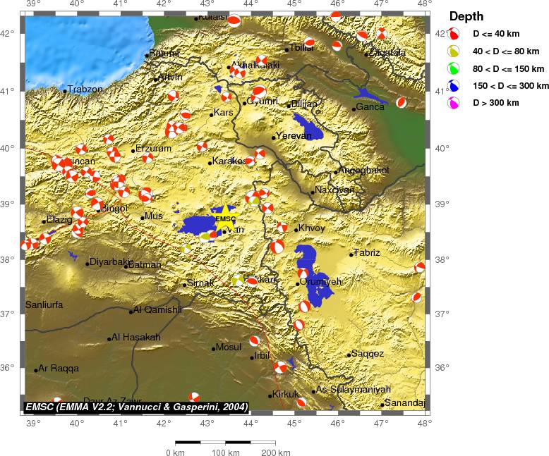 Regional moment Tensor