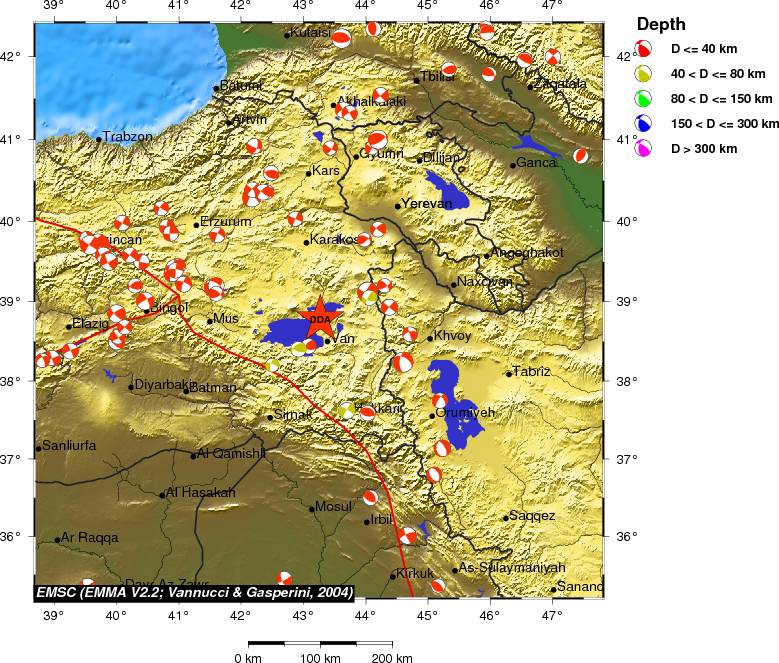 Regional moment Tensor