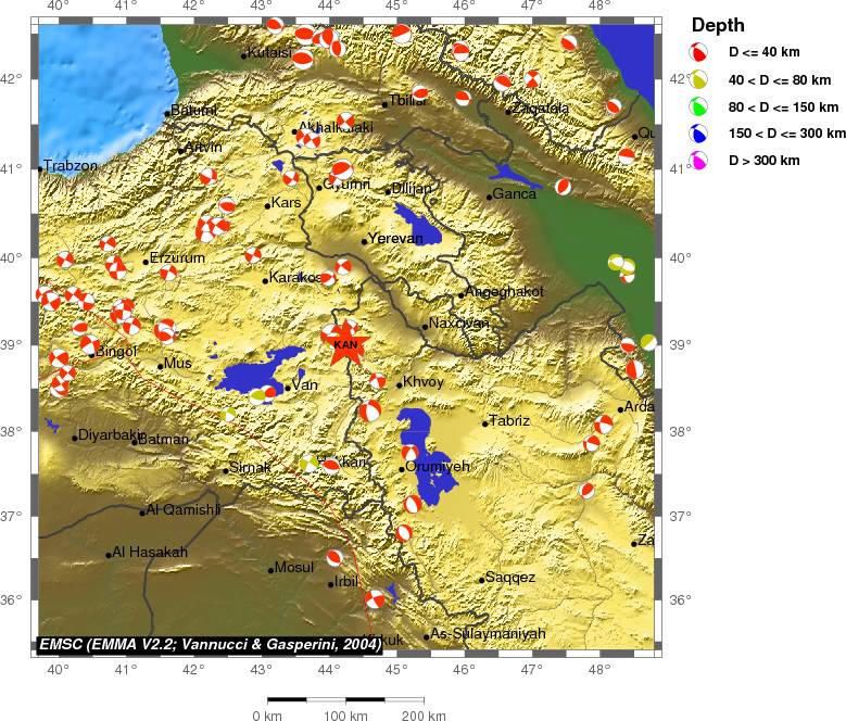 Regional moment Tensor