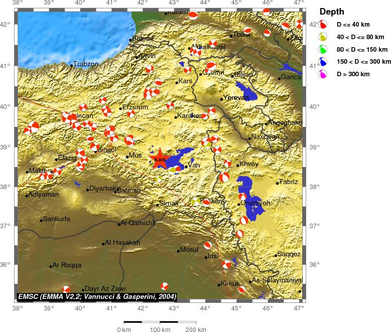 Regional moment Tensor