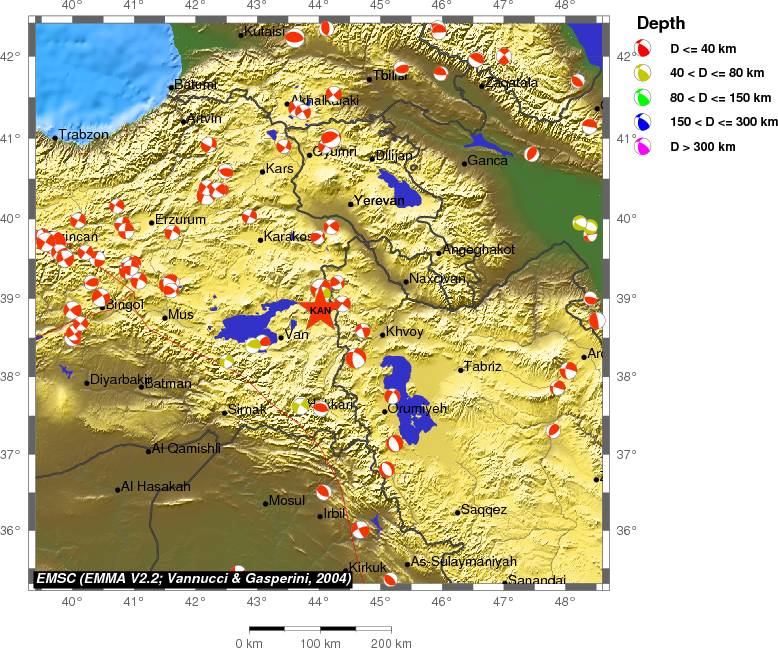 Regional moment Tensor