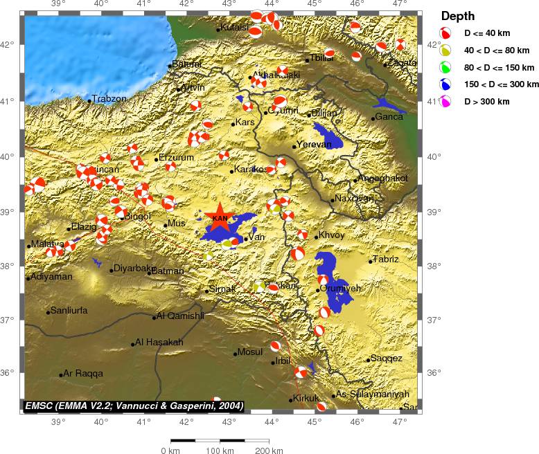 Regional moment Tensor