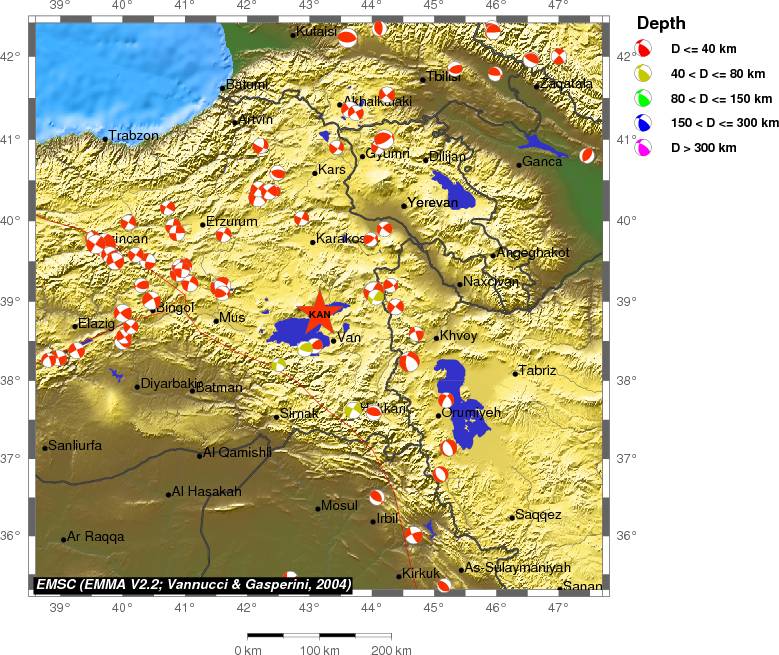 Regional moment Tensor