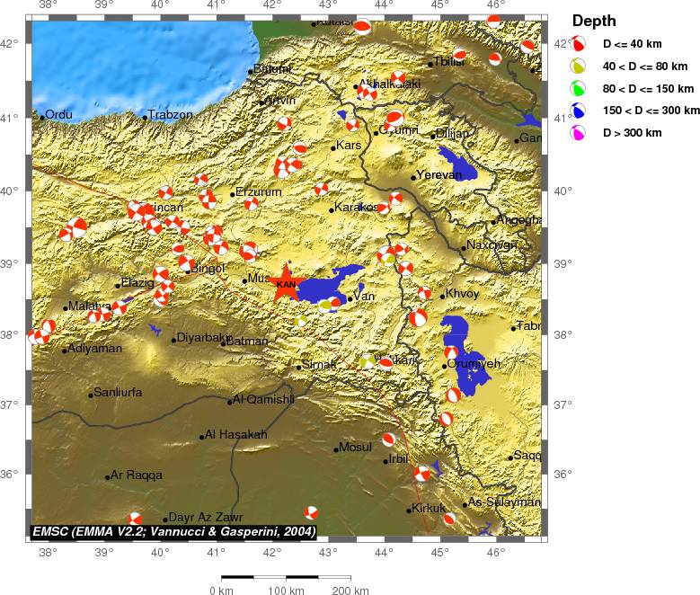 Regional moment Tensor