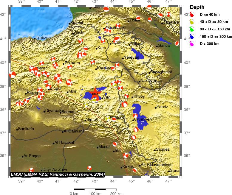 Regional moment Tensor