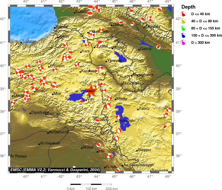 Regional moment Tensor