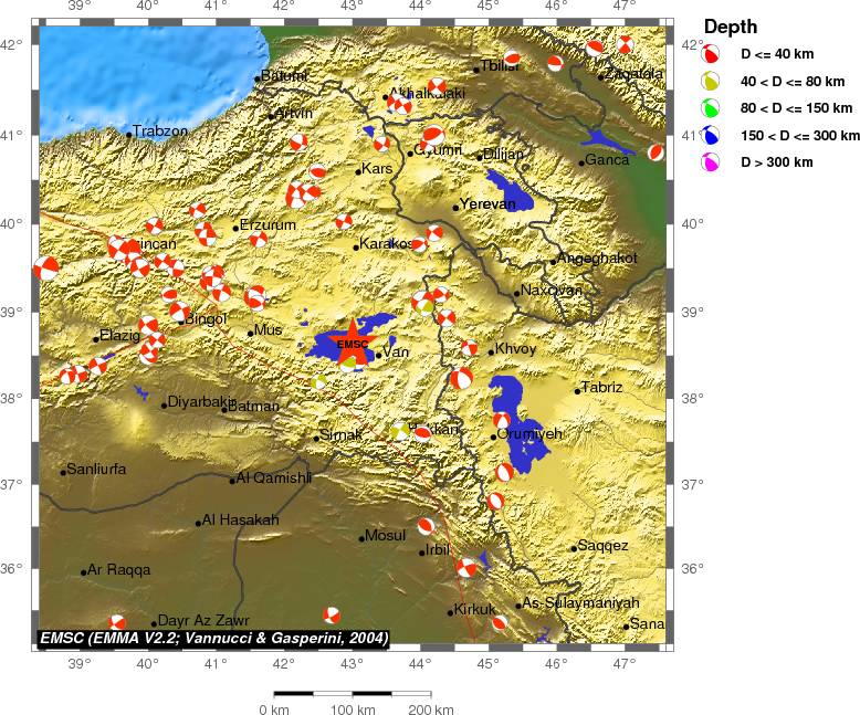 Regional moment Tensor