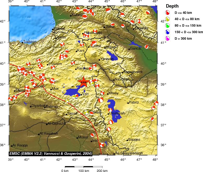 Regional moment Tensor