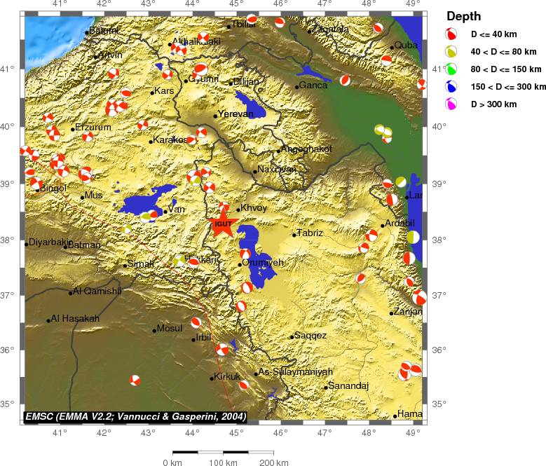 Regional moment Tensor