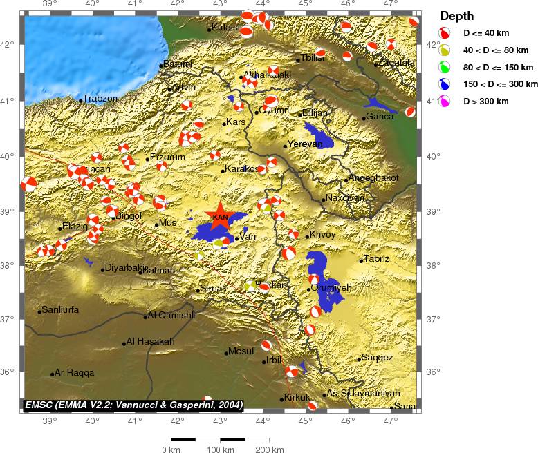Regional moment Tensor