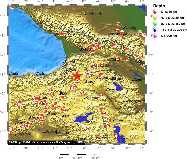Regional moment Tensor