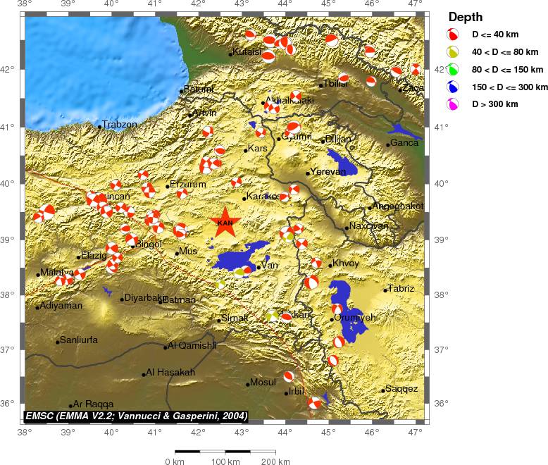 Regional moment Tensor