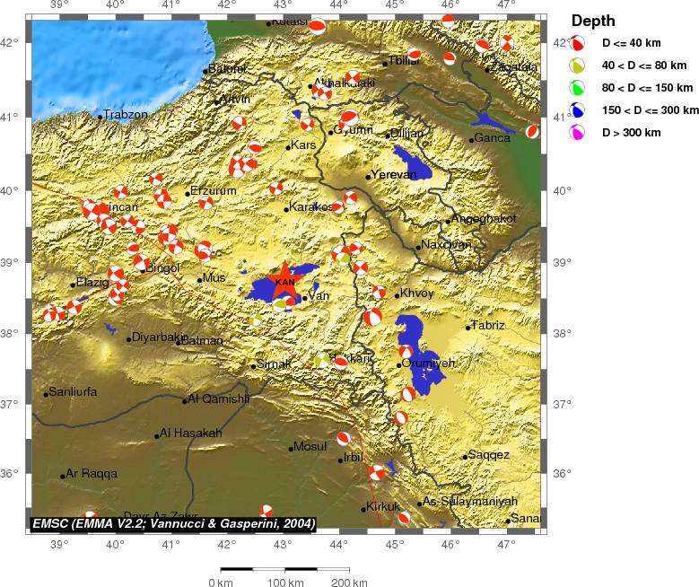Regional moment Tensor