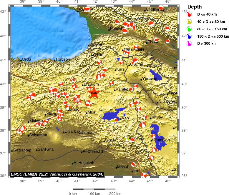 Regional moment Tensor