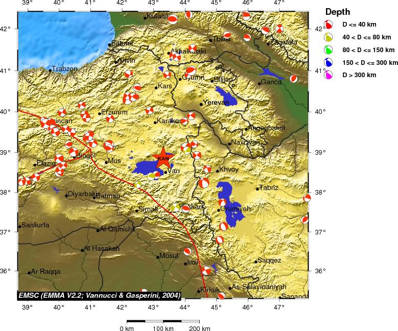 Regional moment Tensor