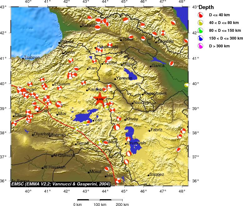 Regional moment Tensor