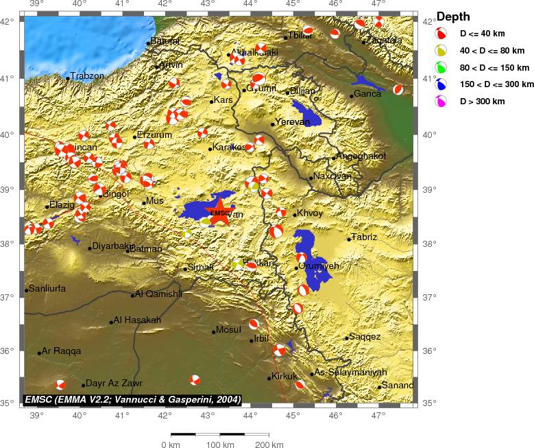Regional moment Tensor