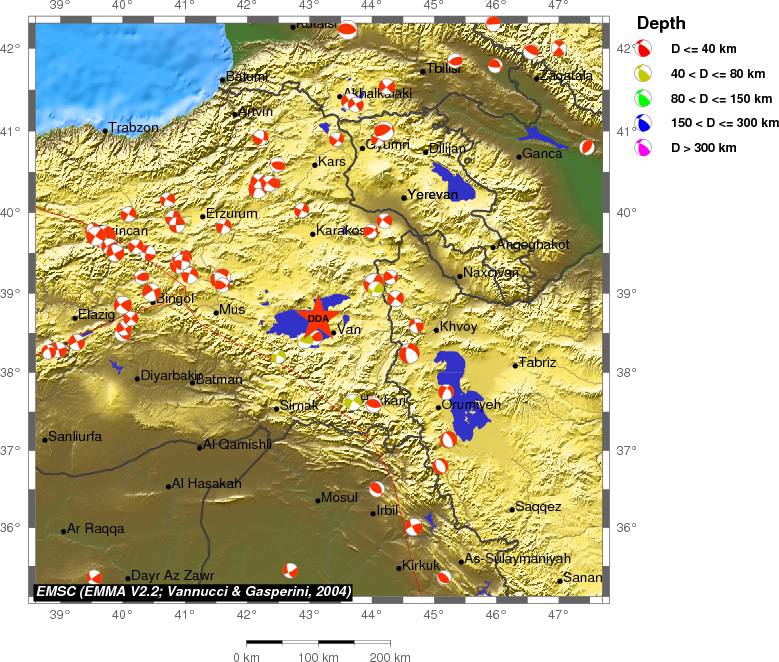 Regional moment Tensor