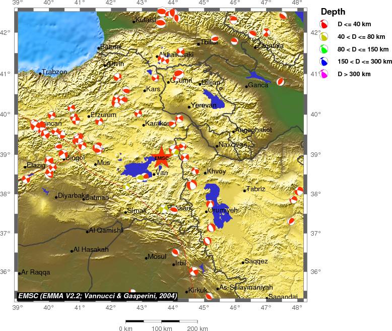 Regional moment Tensor