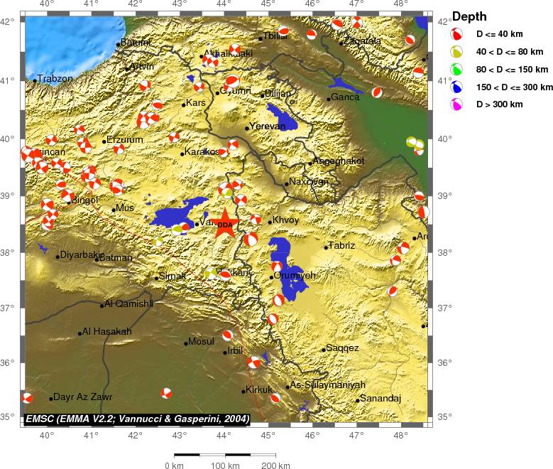 Regional moment Tensor