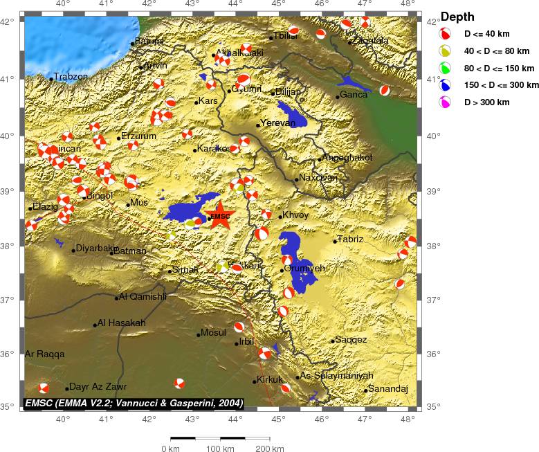 Regional moment Tensor