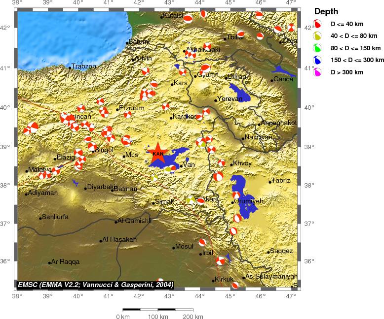 Regional moment Tensor