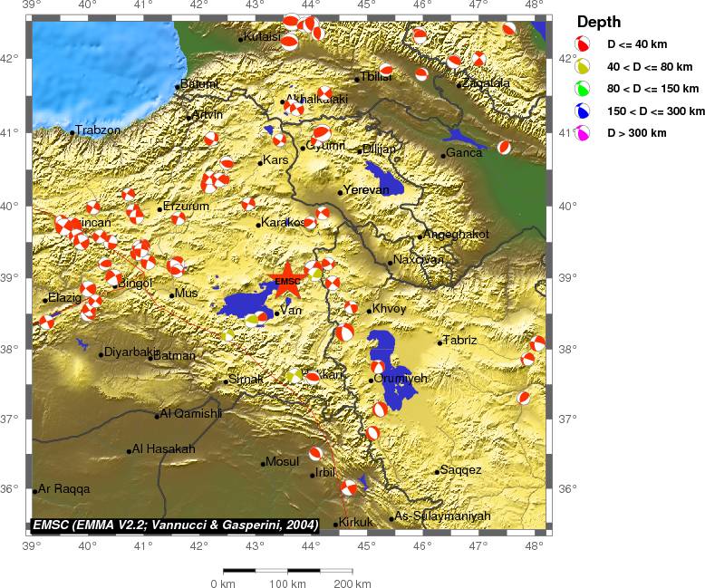 Regional moment Tensor