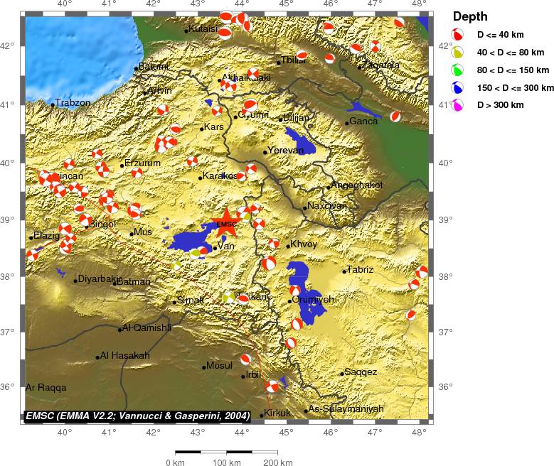 Regional moment Tensor