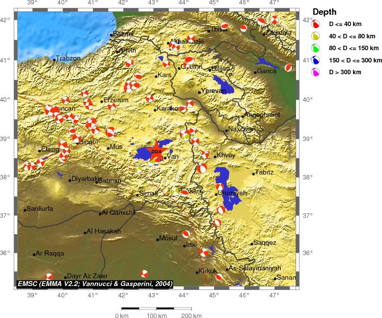 Regional moment Tensor