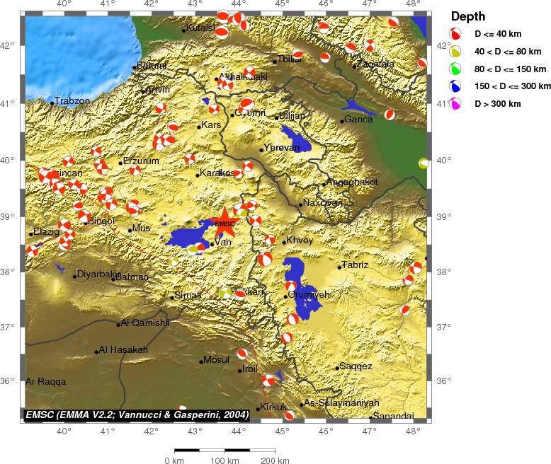 Regional moment Tensor