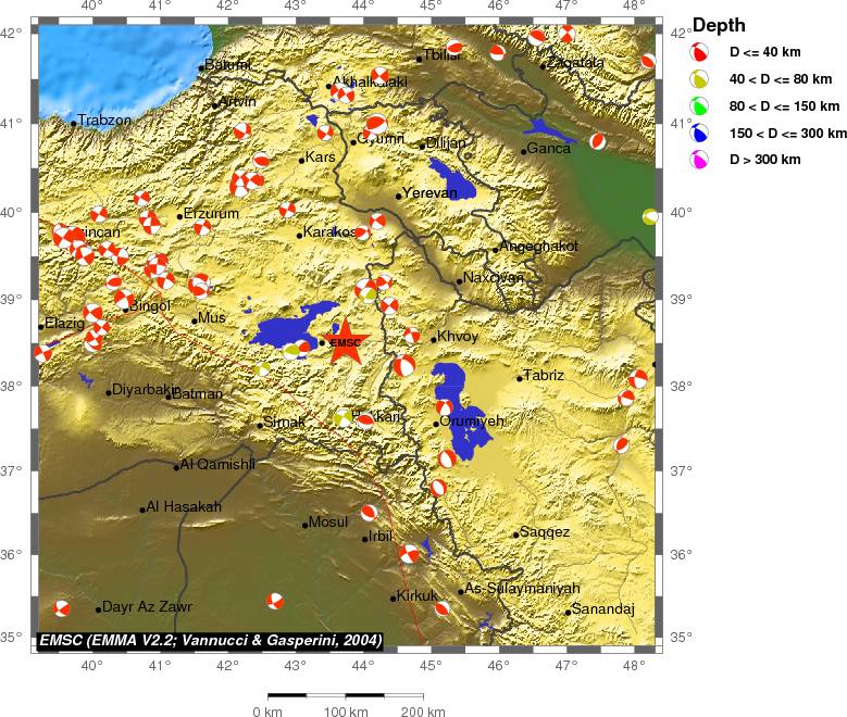 Regional moment Tensor