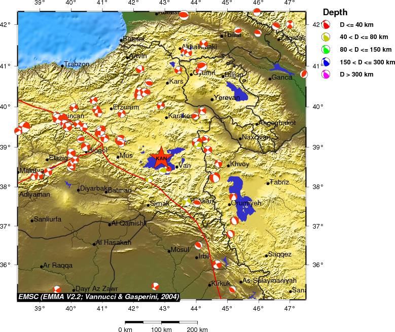 Regional moment Tensor