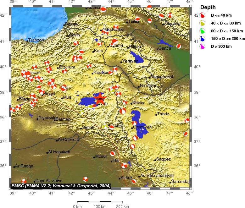 Regional moment Tensor