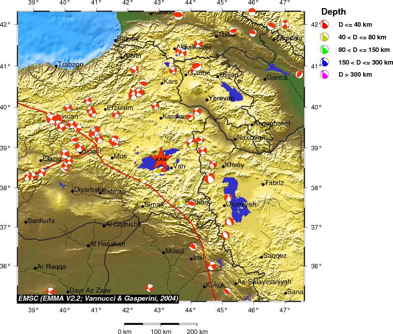 Regional moment Tensor
