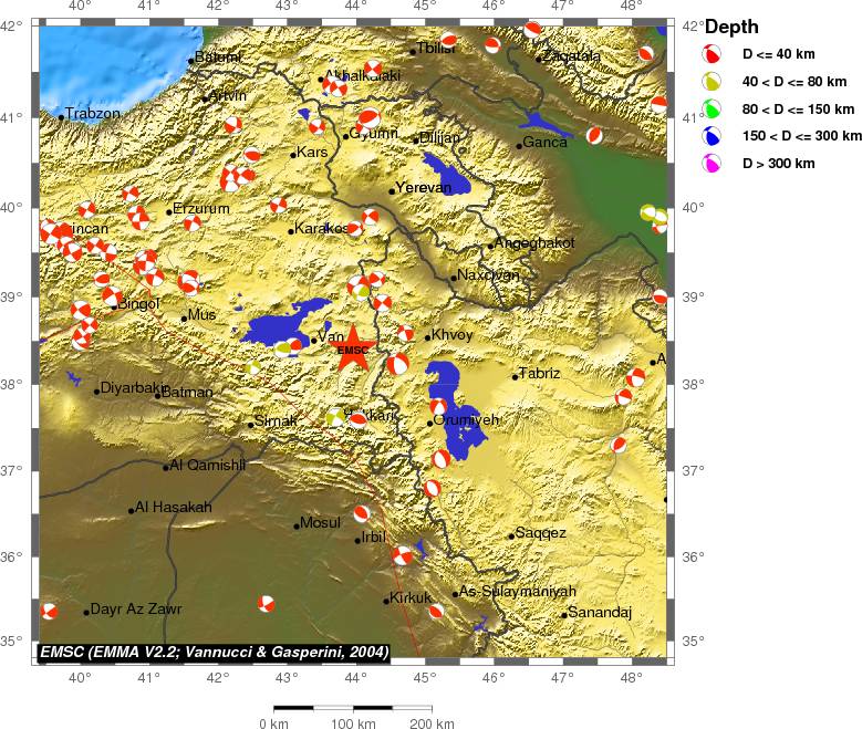 Regional moment Tensor