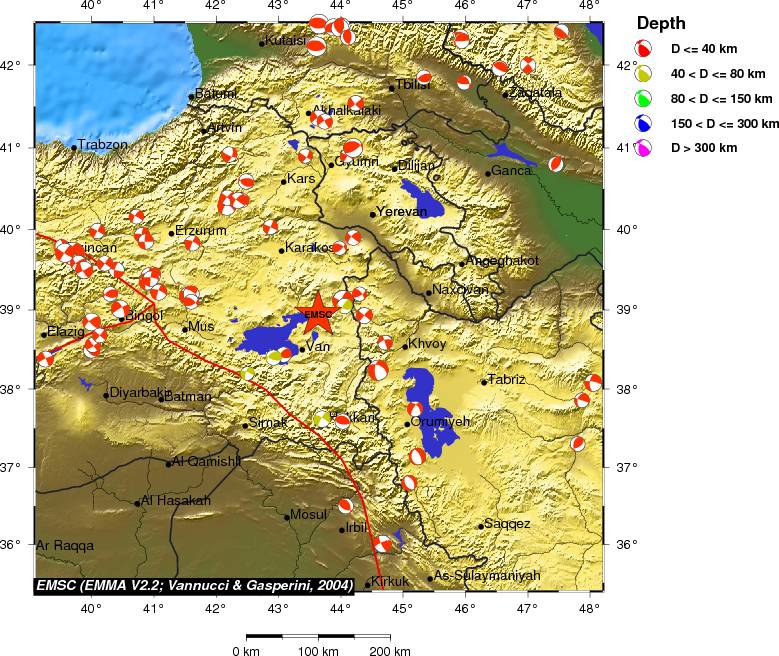 Regional moment Tensor