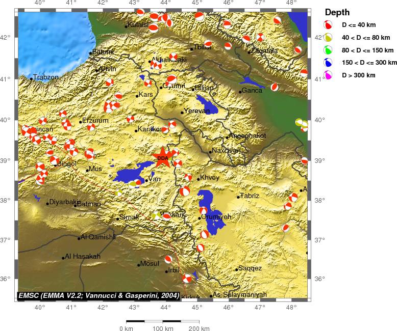 Regional moment Tensor