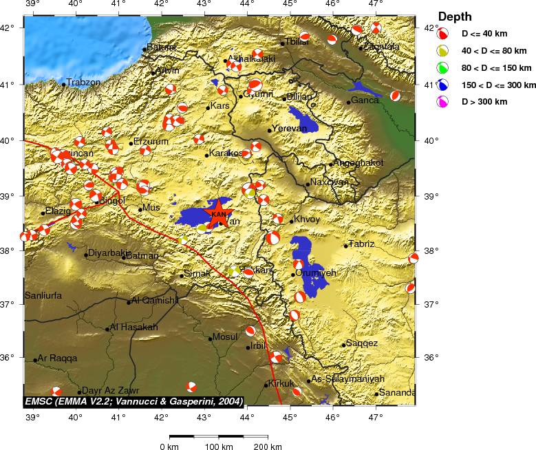 Regional moment Tensor