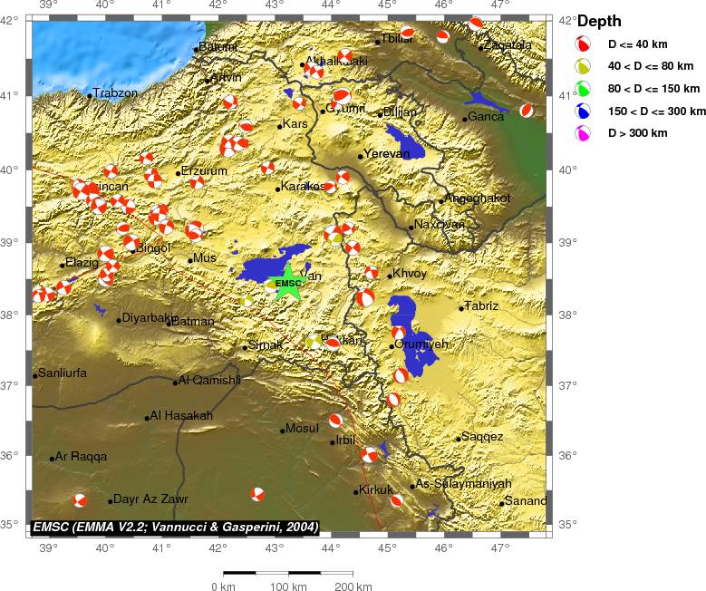 Regional moment Tensor