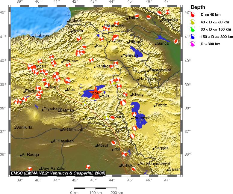 Regional moment Tensor