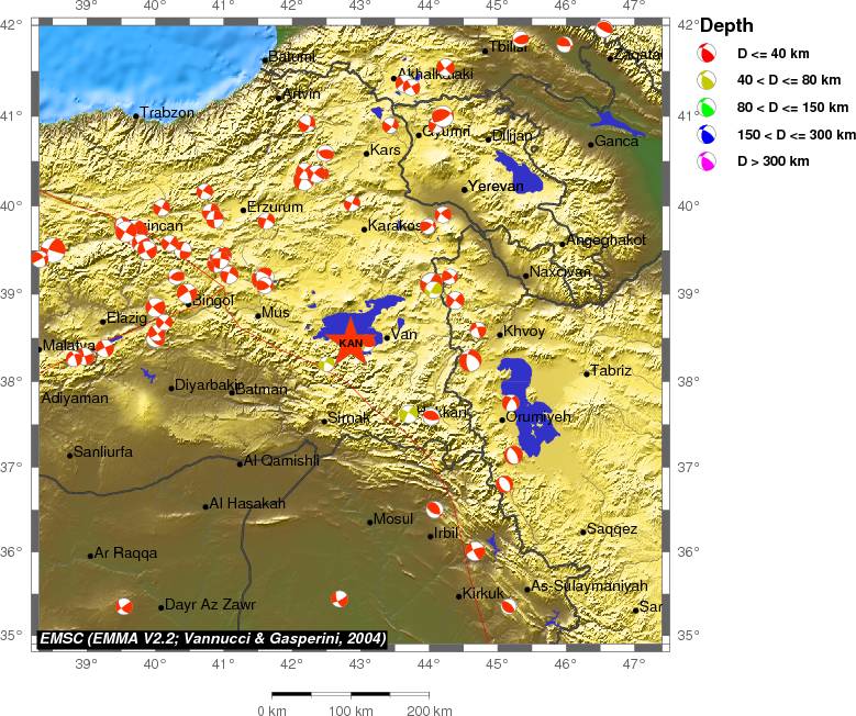 Regional moment Tensor