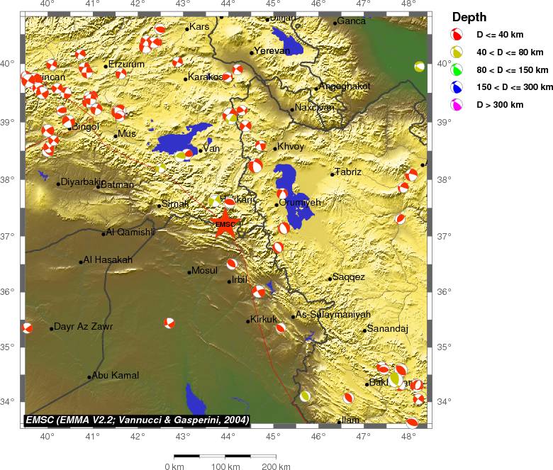 Regional moment Tensor