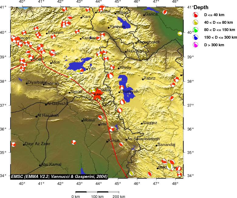 Regional moment Tensor